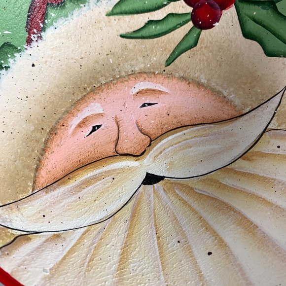 Beth Yarbrough Folk Art Wood Hand Painted Santa Claus Nesting Bowls Christmas - Picture 5 of 8